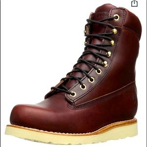 Size 11.5 Chippewa 72055 Vibram Wedge Sole boot in Redwood.(Discontinued)